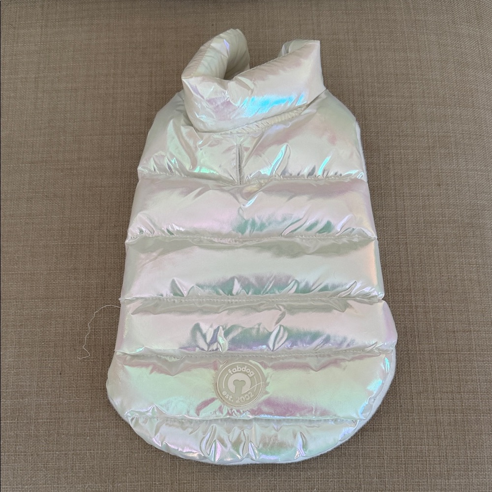 Fabdog Cozy White Pet Sweater